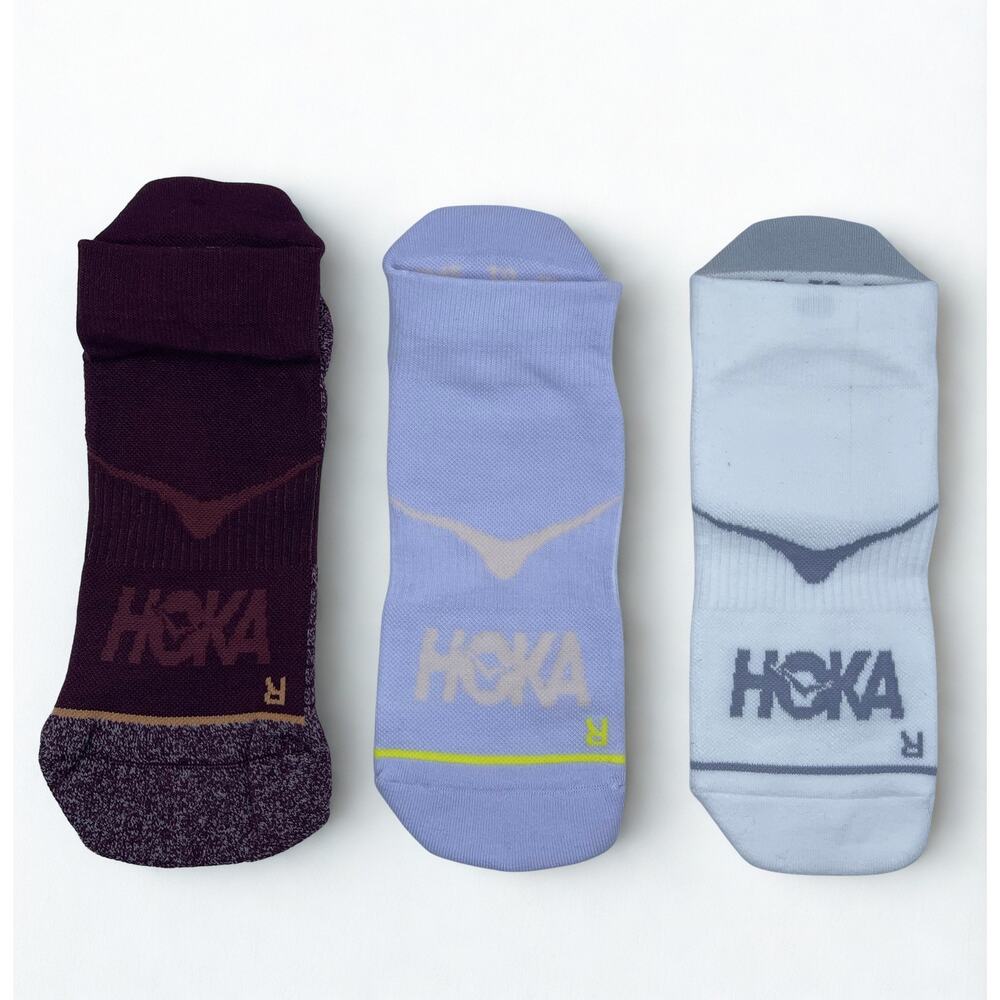 3 Pairs HOKA Time To Fly No Show Socks  Unisex M , NWOT